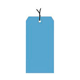 Shipping Tag Pre Strung, #6, 5-1/4"L x 2-5/8"W, Dark Blue, 1000/Pack