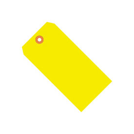 Shipping Tag #8 6-1/4"L x 3-1/8"W, Fluorescent Yellow, 1000/Pack
