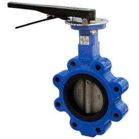 6" Lug Style Butterfly Valve with EPDM Seals and 10 Position Handle