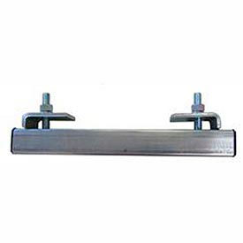End Stop W/ S Beam Support, 6-1/2"L x 5"W, Gray
