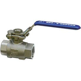 1-1/2" 2-Pc NPT Ball Valve With Manual Locking Handle
