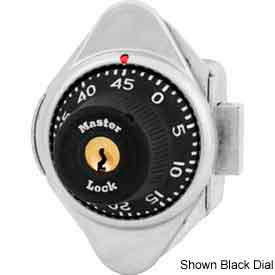 No. 1653MDRED Built-In Combination Lock with long bolt Red Dial - Left Hinged