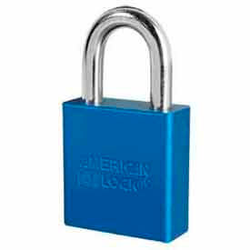 High Security Solid Aluminum Padlock 5 Pin Cylinders - Blue