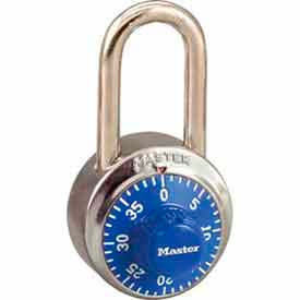 No. 1502LFBLU General Security Combo Padlock LF Shackle - Blue Dial