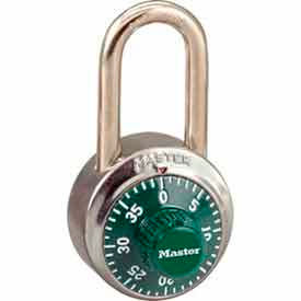 No. 1502LFGRN General Security Combo Padlock LF Shackle - Green Dial