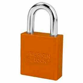 High Security Solid Aluminum Padlock 5 Pin Cylinders - Orange