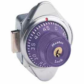 Built-In Combination Deadbolt Lock - Purple Dial - Right Hinged