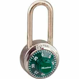 No. 1502LHGRN General Security Combo Padlock LH Shackle - Green Dial