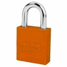 High Security Solid Aluminum Padlock 6 Pin Cylinders - Orange