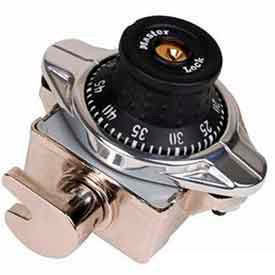 No. 1690MDRED Built-In Combination Lock - Wrap Around Latch Technology - Red Dial