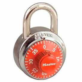 No. 1502ORJ General Security Combo Padlock - Orange Dial
