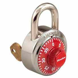 No. 1525EZRCRED General Security Simple Combination ADA Inspired Padlock - Red