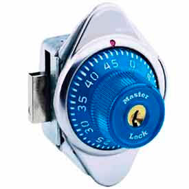 Built-In Combination Lock Blue Metal Dial - Right Hinged