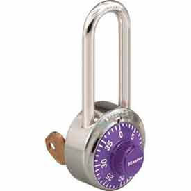 General Security Combo Padlock - Key Control - Purple