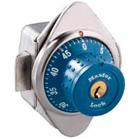 No. 1652MDBLU Built-In Combination Lock with long bolt - Blue Dial - Right Hinged