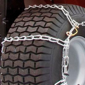 Snow Blower/Garden Tractor Tire Chains, 4 Link Spacing (Pair)