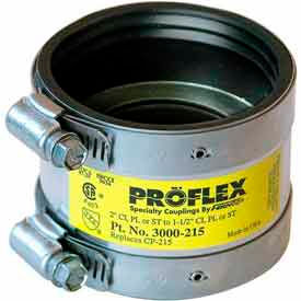 2" Cast Iron X 1-1/2" Pvc/Steel/Xhci Proflex Coupling