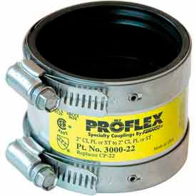2" Cast Iron X 2" PVC/Steel/XHCI ProFlex Coupling