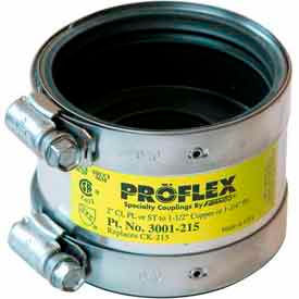 2" Cast Iron/Pvc/Steel X 1-1/2" Copper Proflex Coupling
