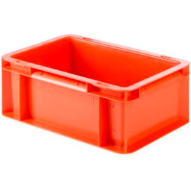 Euro-Fix Solid Container, 12"L x 7-7/8"W x 4-3/4"H, Red, Polypropylene