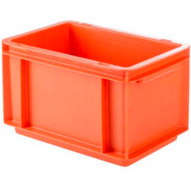 Euro-Fix Solid Container, 12"L x 7-7/8"W x 6-3/4"H, Red, Polypropylene