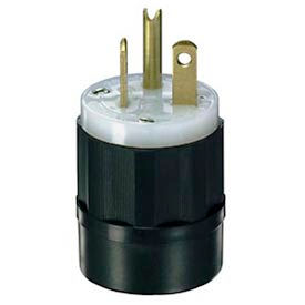 20A, 250V, NEMA 6-20P, 2P, 3W, Plug, Grounding, Black-White