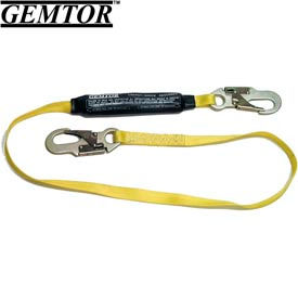 Energy Absorbing Lanyard w/ Pack, 6 ft., Orange