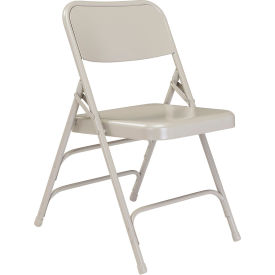Steel Folding Chair - Premium with Triple Brace - Gray