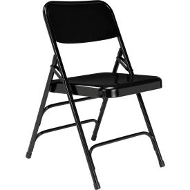 Steel Folding Chair - Premium with Triple Brace - Black