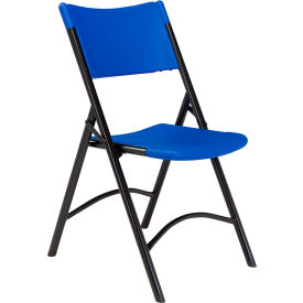 Folding Chair - Blow Molded Resin - Blue