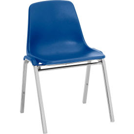 Blue Poly Shell Stack Chair