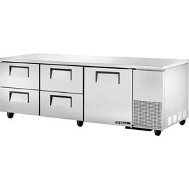Deep Undercounter Refrigerator 33 - 38 degrees Fahrenheit - 93-1/4 inches wide x 32-1/4 inches deep, Color: Stainless Steel