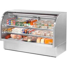 Curved Glass Deli Case - 72-1/4"W X 35-1/4"D X 47-3/4"H