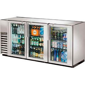 Back Bar Cooler 3 Section - 71-7/8"W X 24-1/4"D X 34-1/4"H