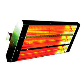 TPI 90 degree 3-Lamp Symmetrical Infrared Heater - 4800W Silver