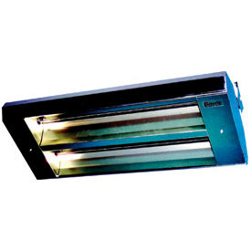 90 Degree 2-Lamp Symmetrical Infrared Heater - 3200W 277V Silver