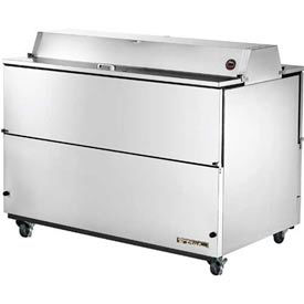 True TMC-58-S-DS-HC Mobile Milk Cooler 16 Crates Dual Sided - 58"W X 33-3/8"D