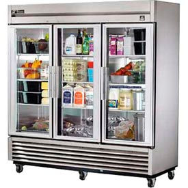 Reach In Refrigerator 72 Cu. Ft. Stainless Steel