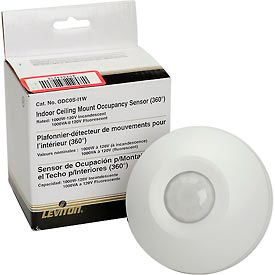 Ceiling Mount Self-Contained Occupancy Sensor, 120VAC, White