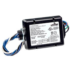 Power Pack for Occupancy Sensor with HVAC Relay, 15 Amp FL, 347 Volt AC, Black