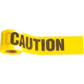 Barricade Tape, 3" x 1000', Yellow, Caution