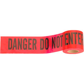 300' X 3" Red "Danger Do Not Enter" Tape, 1 Roll