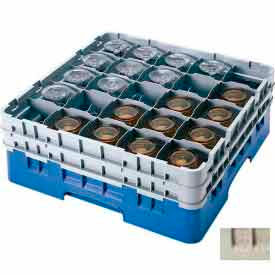 Camrack Glass Rack Low Profile 25 Compartments 9-3/8" Max. Height Beige