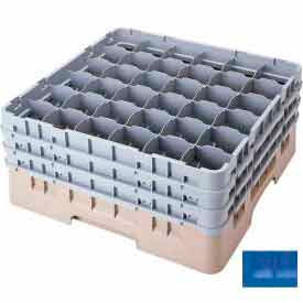 Camrack Glass Rack Low Profile 36 Compartments 5-1/4" Max. Height Blue