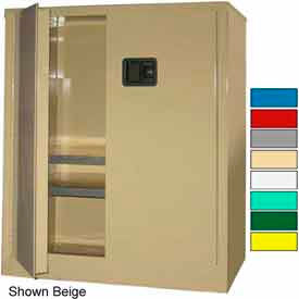 Heavy Duty Industrial Storage Cabinet, 18 Gauge, 36"W x 24"D x 42"H, Blue