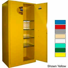 36x24x72 Flammable Spill Containment Cabinet Gray