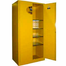 36x24x72 Flammable Spill Containment Cabinet Yellow