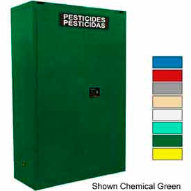 45-Gallon Manual Close, Pesticide Cabinet Md Green