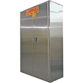 45-Gallon Manual Close, Flammable Cabinet Stainless Steel