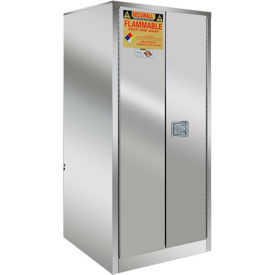 60-Gallon Manual Close, Flammable Cabinet Stainless Steel